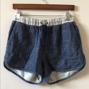 Madewell striped cotton shorts size Small